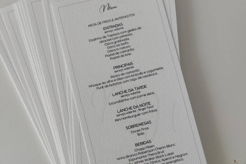 Menu individual