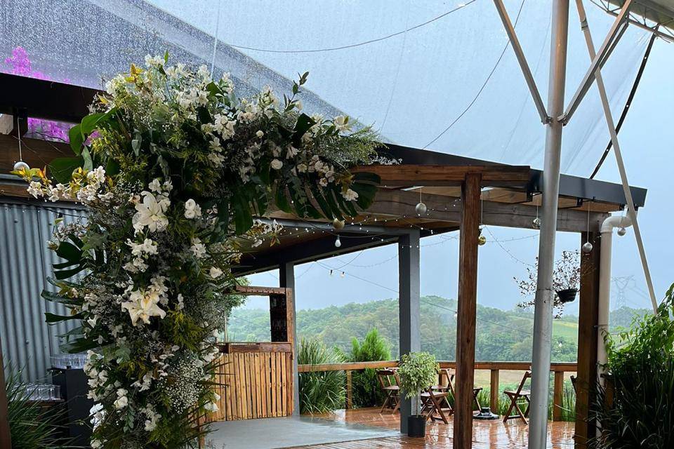 Portal com flores
