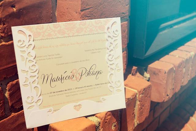 Convite de casamento: Poliana