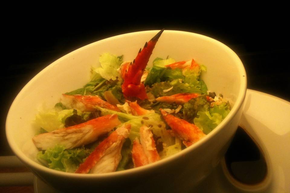 Salada de king krab