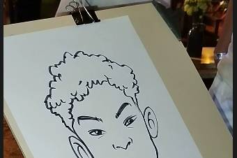Estilo caricatura ao vivo