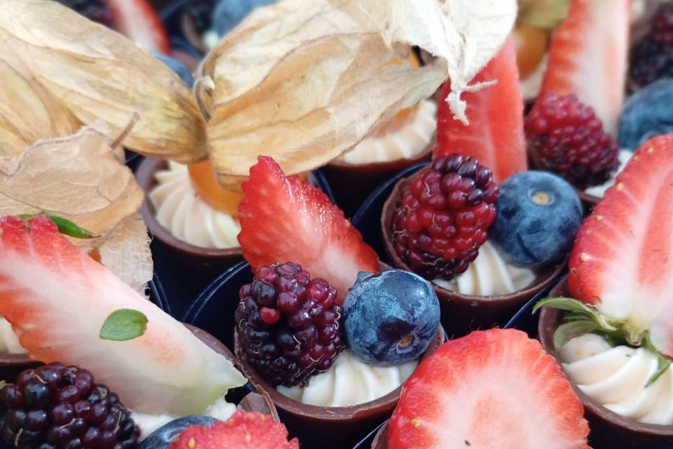 Copinhos frutas vermelhas