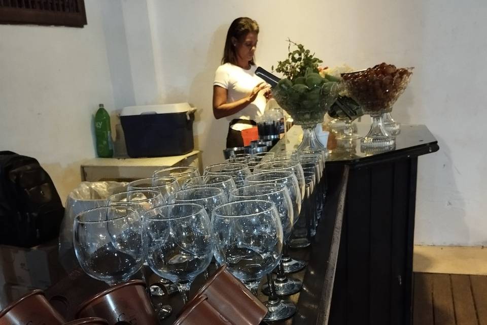 Mesa de drinks