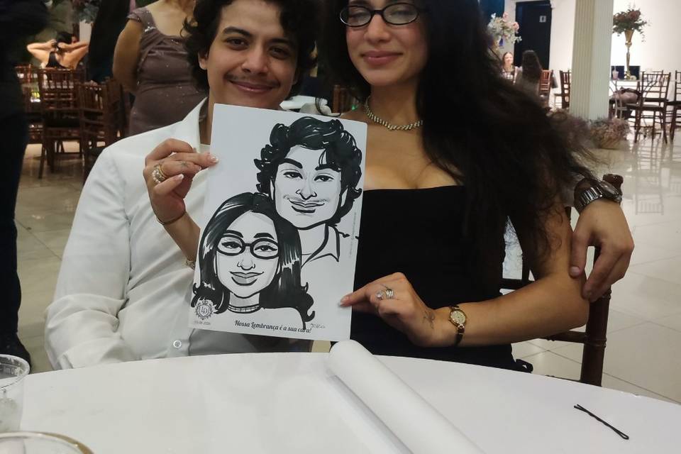 CARICATURA em Casamento