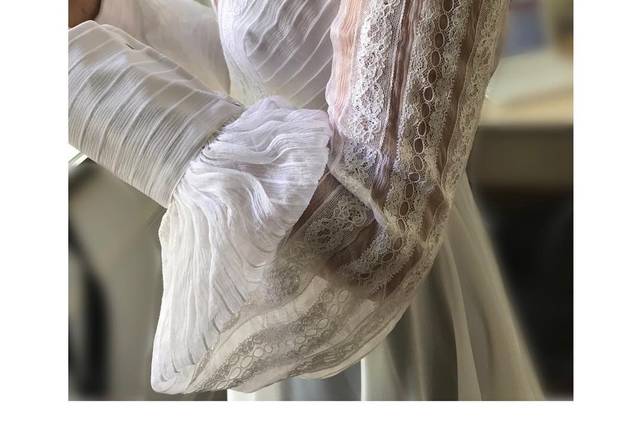 Vestido de seda pura