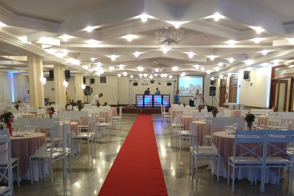 Salão decorado