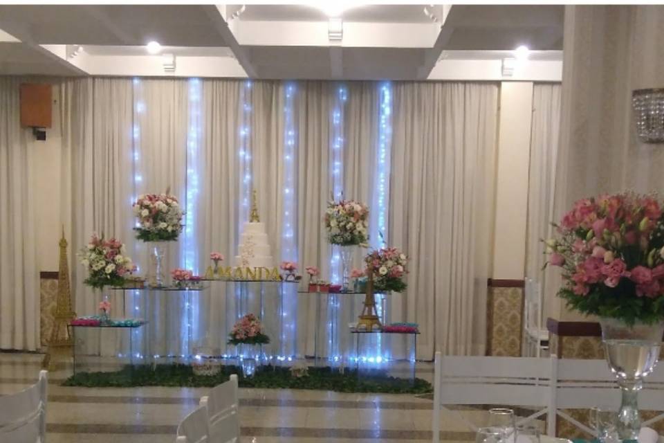 Salão decorado