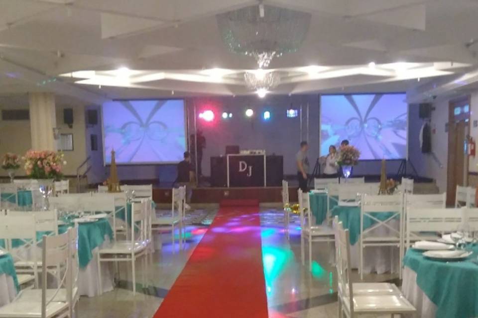 Salão decorado