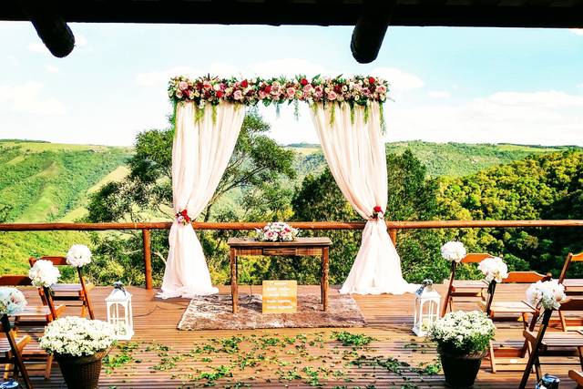 Casamento rústico ao ar livre