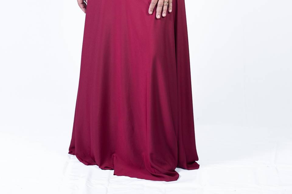 Vestido Marsala