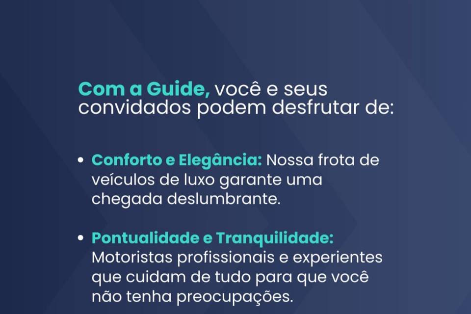 Conta com a Guide