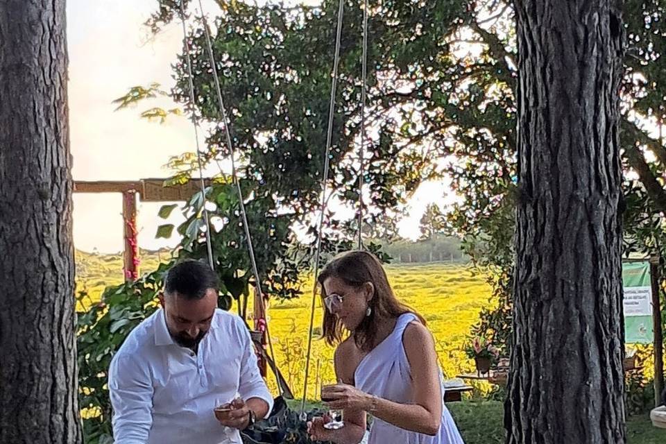Casamento ao ar livre