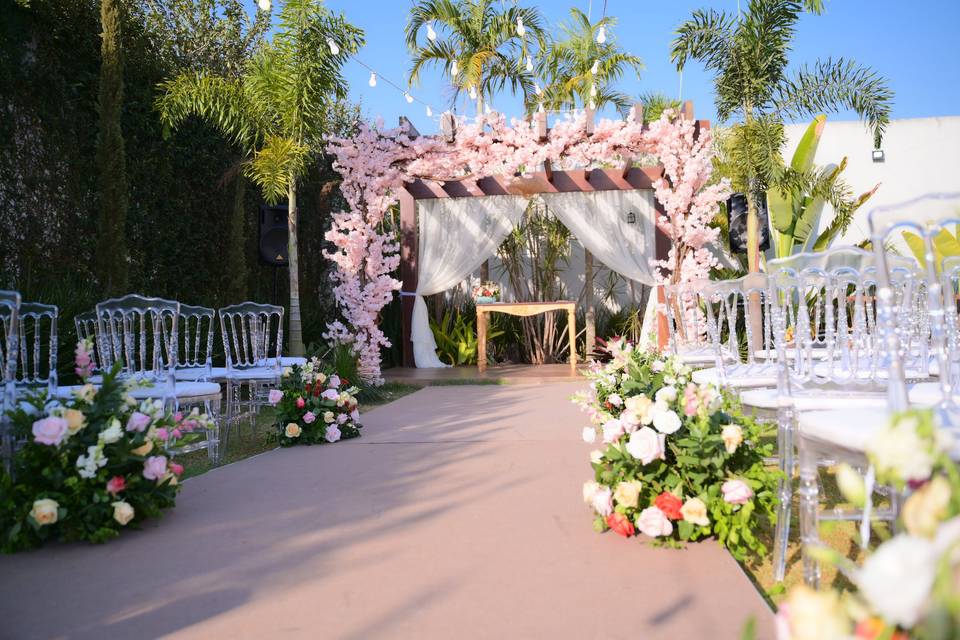 Passarela e altar
