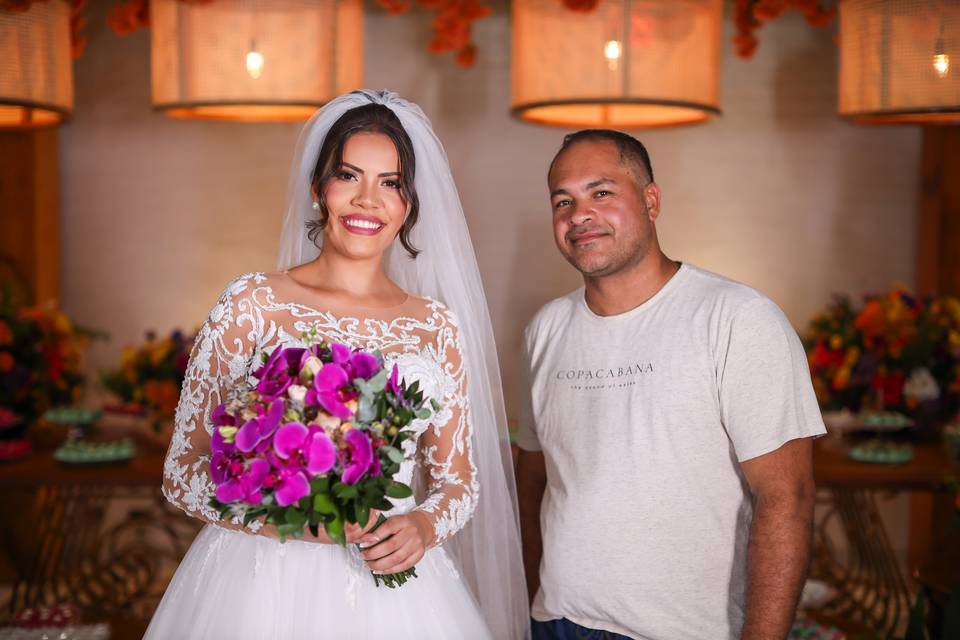 Momento especial com a noiva