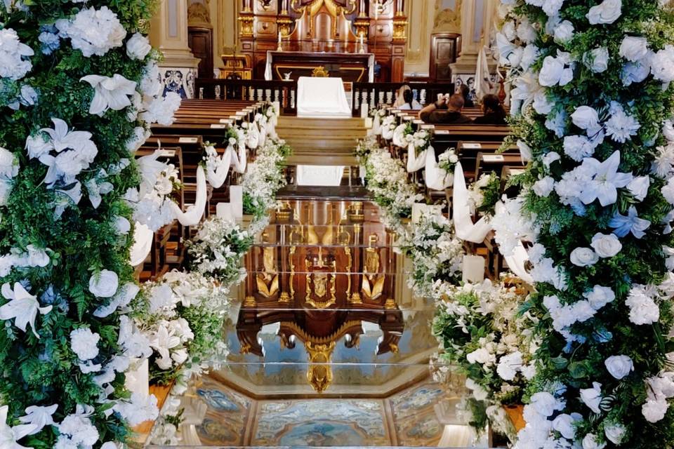 Cerimônia espelhada com portal