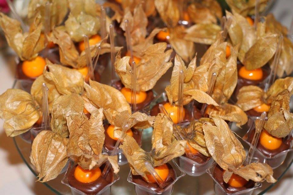 Petit Verre com Physalis