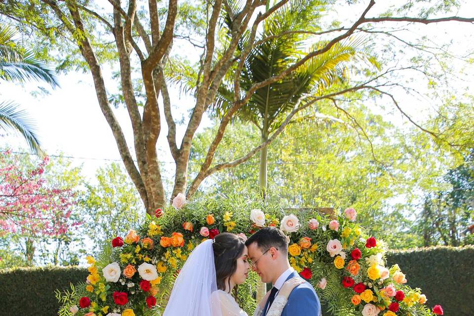 Casamento romântico no Campo