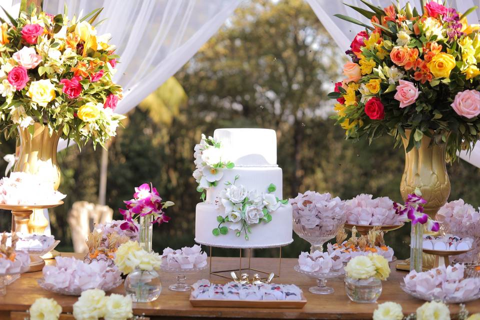 Casamento romântico no Campo