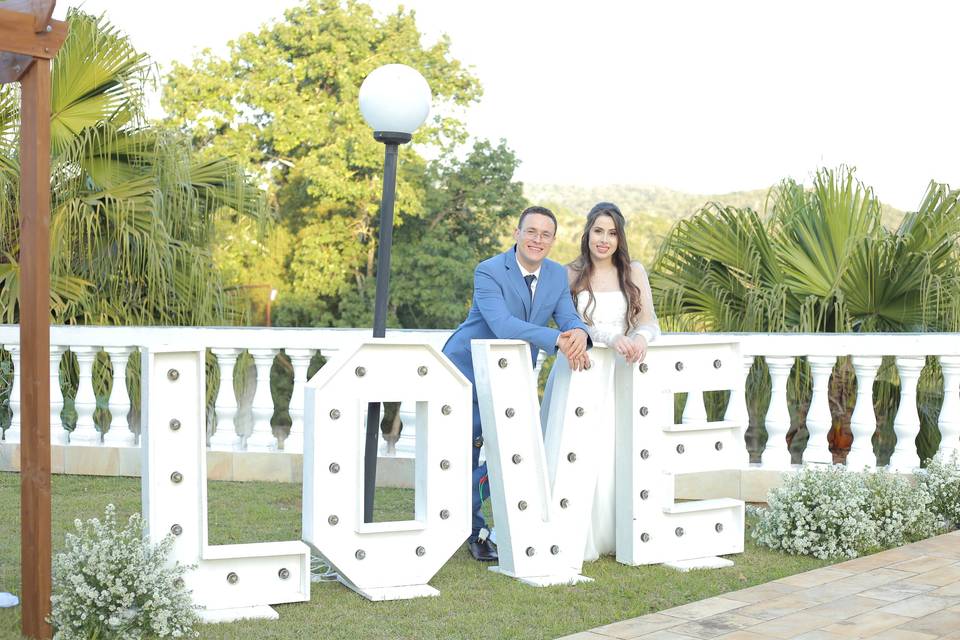 Casamento romântico no Campo