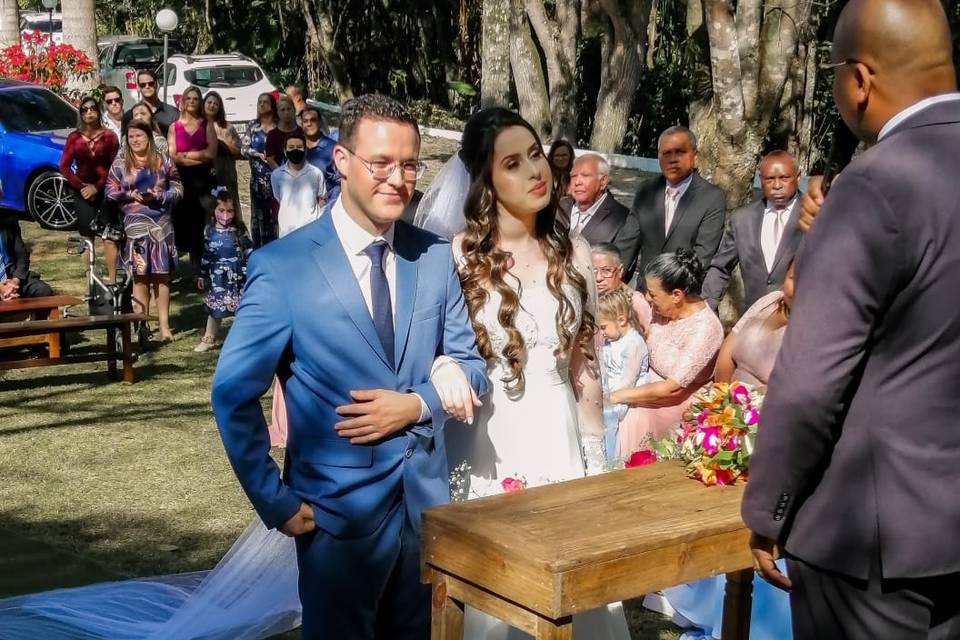 Casamento romântico no Campo