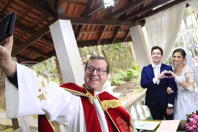 Selfie com o casal