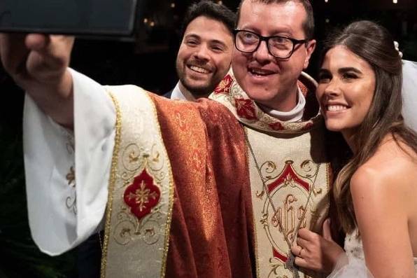 Selfie com o casal