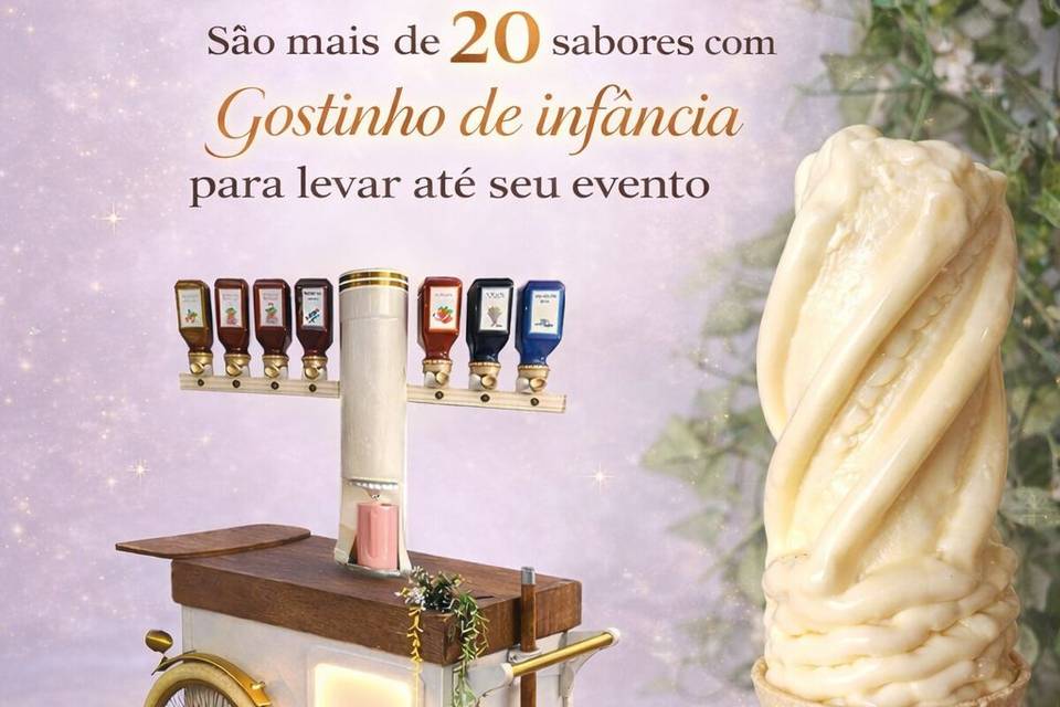 Carrinho de Sorvete Retrô