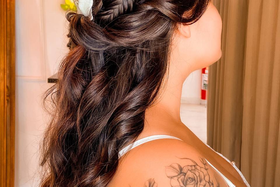 Penteado boho