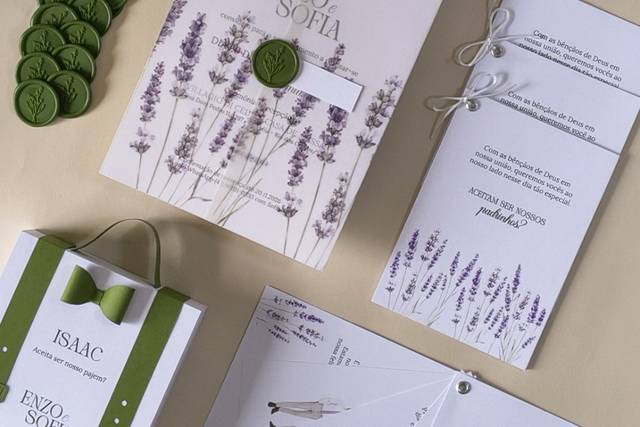 Paperia casamento lavanda