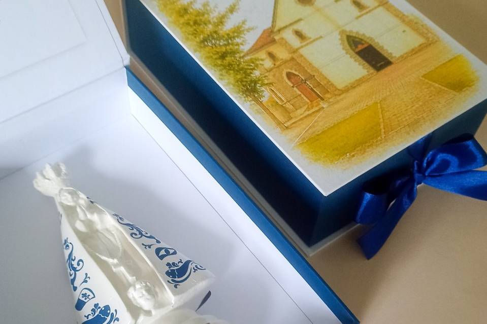 Caixa cartonada padrinhos