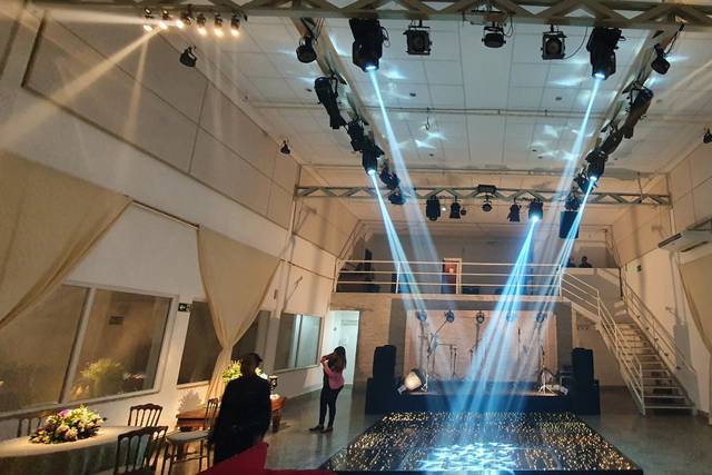 Palco, som e luz