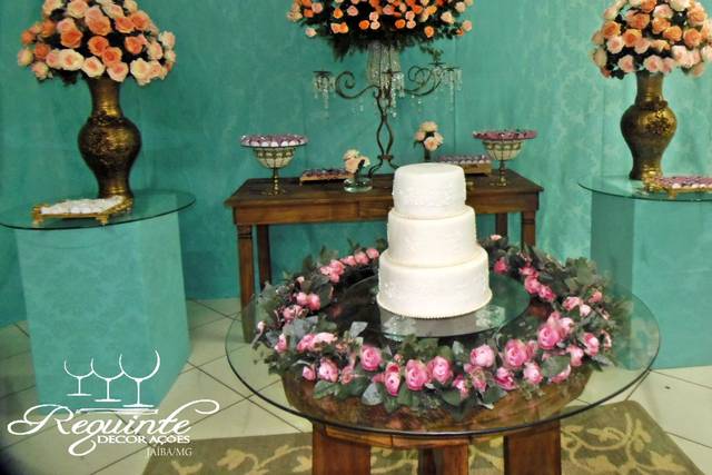 Decoração azul tífany