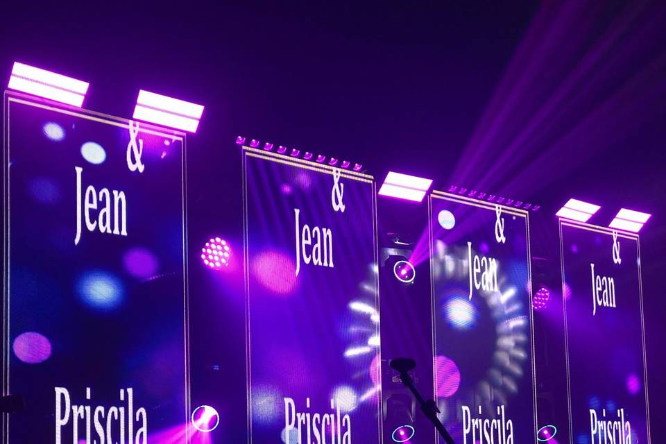 Painel + som + luz