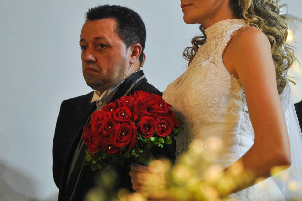 Casamento amarelo e branco