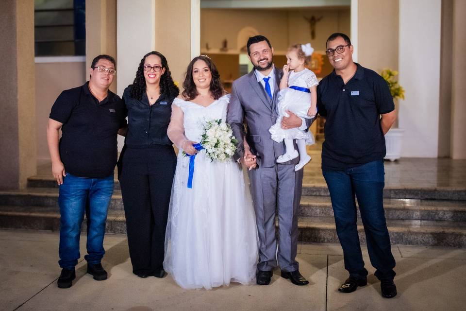 Equipe e Noivos
