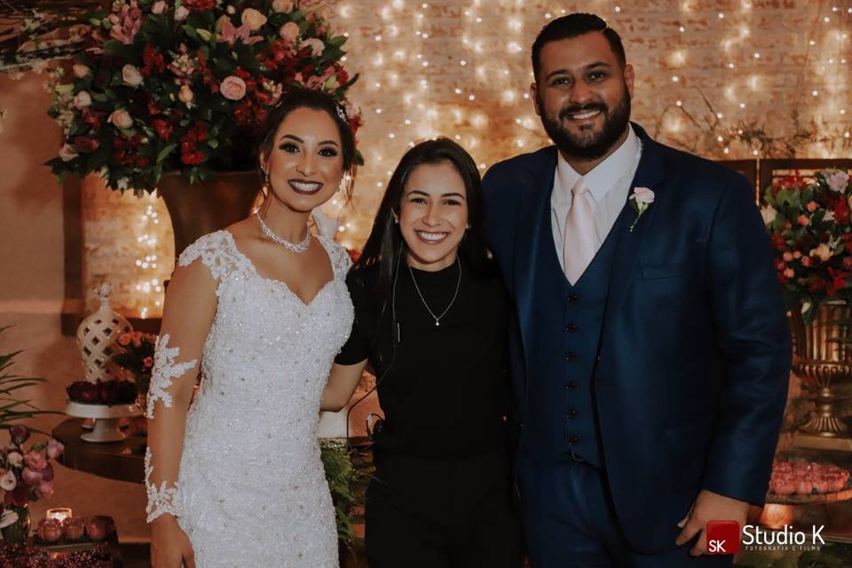 Noivos carol e pedro