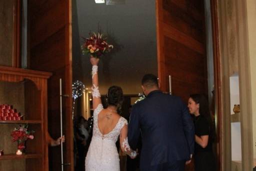 Os noivos chegaram
