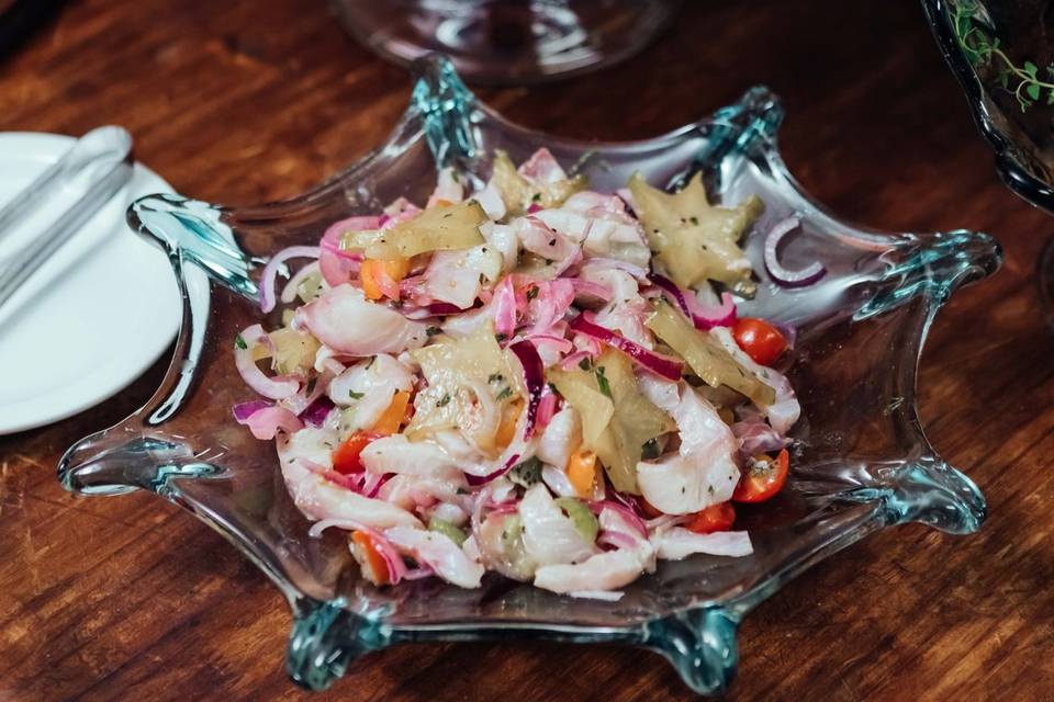 Salmão Gravlax + Ceviche