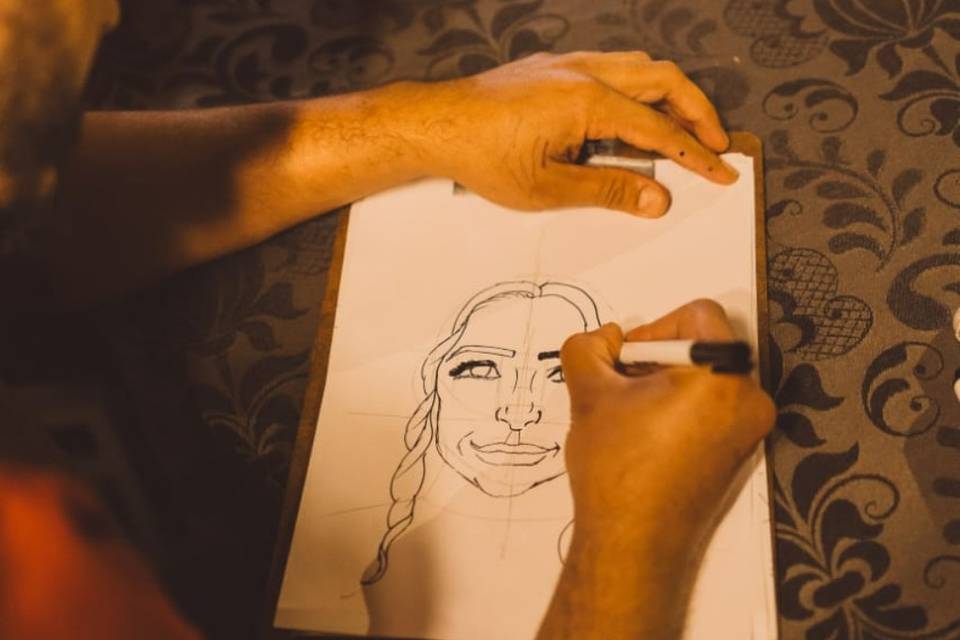 Caricaturas casamento 01/05/25