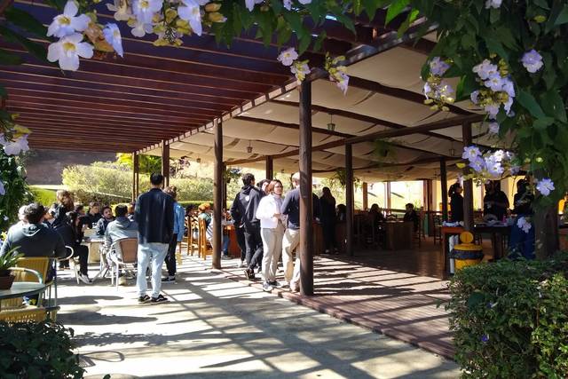 Espaço aberto para festejar