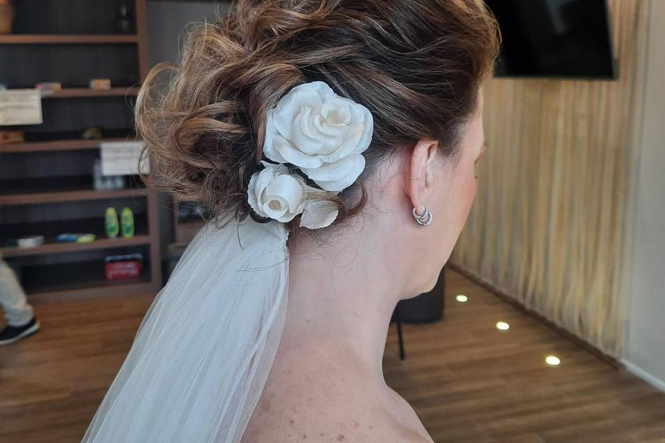 Detalhe penteado noiva Karina