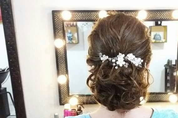 Detalhe penteado