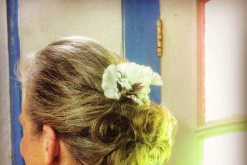 Detalhe penteado