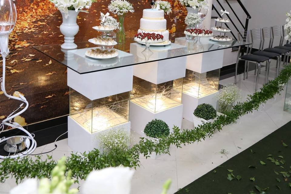 Mesa decorada