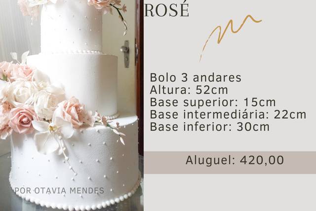Bolo rose