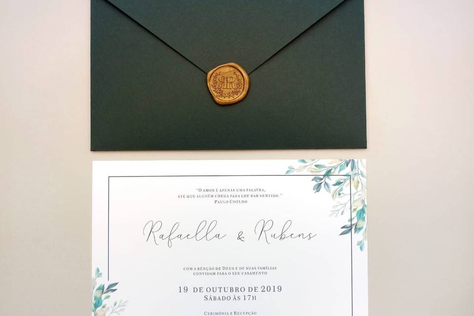 Convite Rafaella e Rubens