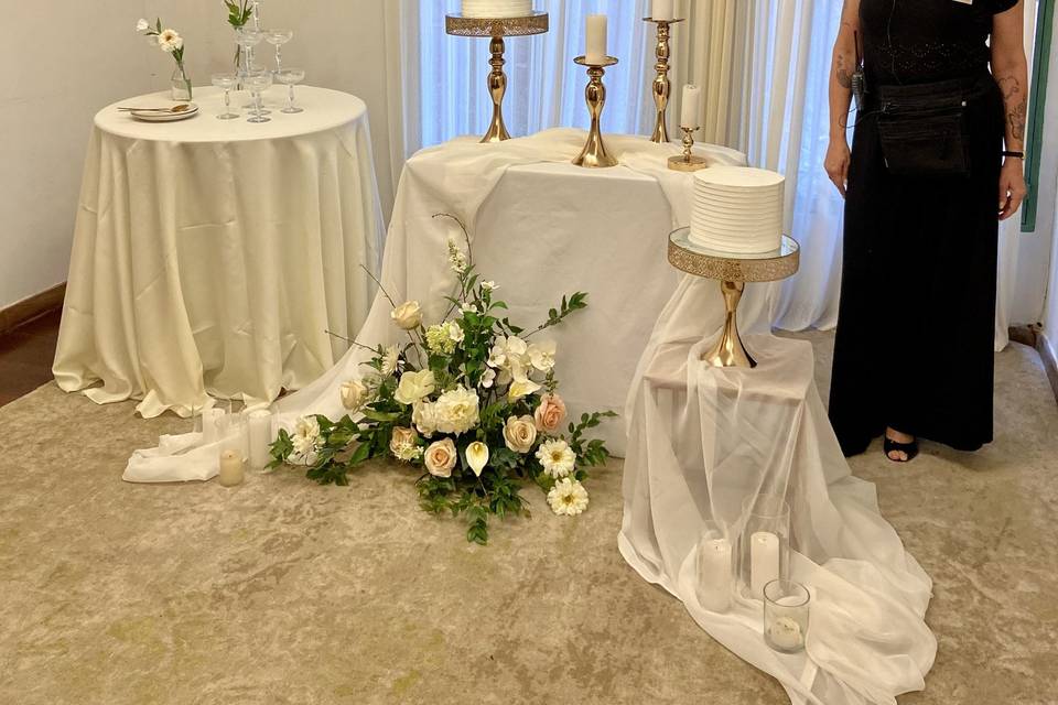 Casamento minimalista.