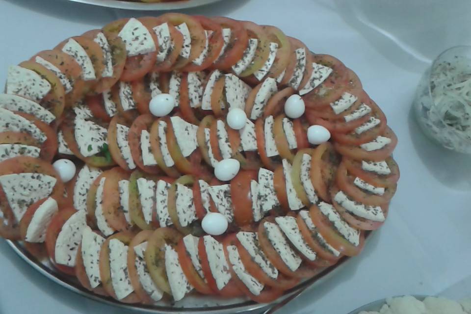 Salada decorada