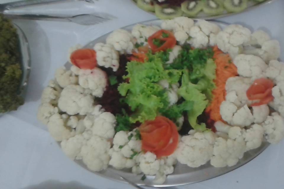 Salada decorada