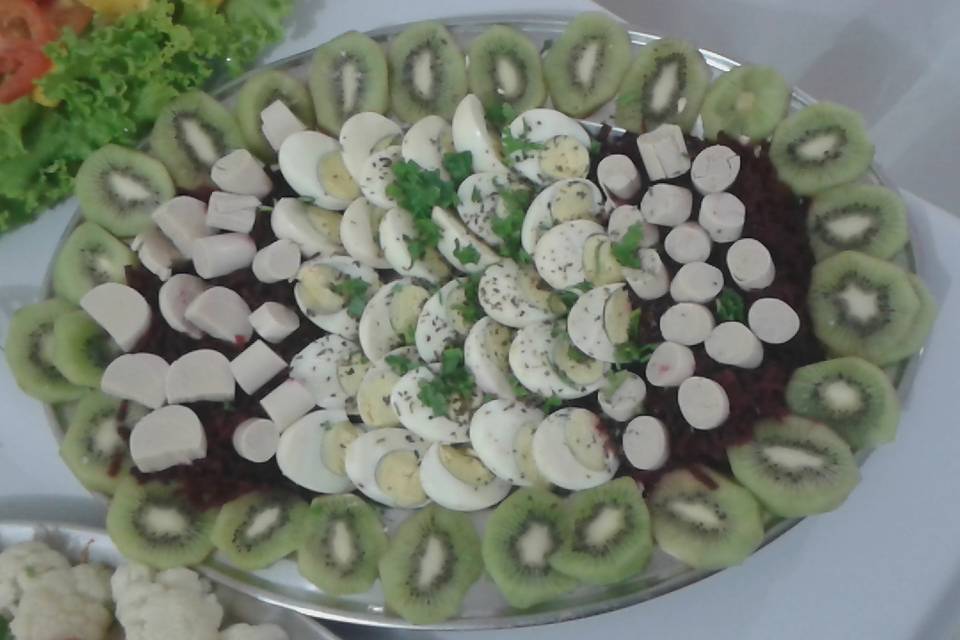 Salada decorada